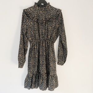 High neck work dress